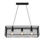 D'Lite Pendant Merkem Frosted Black | Suitable For 3x E27