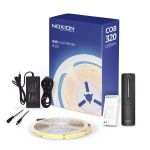 Noxion LED Strip Naga 5 Meter Complete Set - 24V - 320LEDs/m - COB - 8W/m - 940 Cool White | 8mm - IP20 - Best Colour Rendering