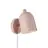 Nordlux Gaston Wall Light Metal and Wood Pink | Suitable for E27