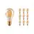 Multipack 10x Noxion Lucent Filament LED E27 Pear Amber 7.2W 630lm - 822 Extra Warm White | Dimmable - Replaces 50W