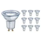 Multipack 10x Osram Parathom LED Spot GU10 PAR16 4.3W 350lm 120D - 830 Warm White | Replaces 50W