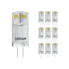 Multipack 10x Osram Parathom LED Pin G4 0.9W 100lm - 827 Extra Warm White | Replaces 10W